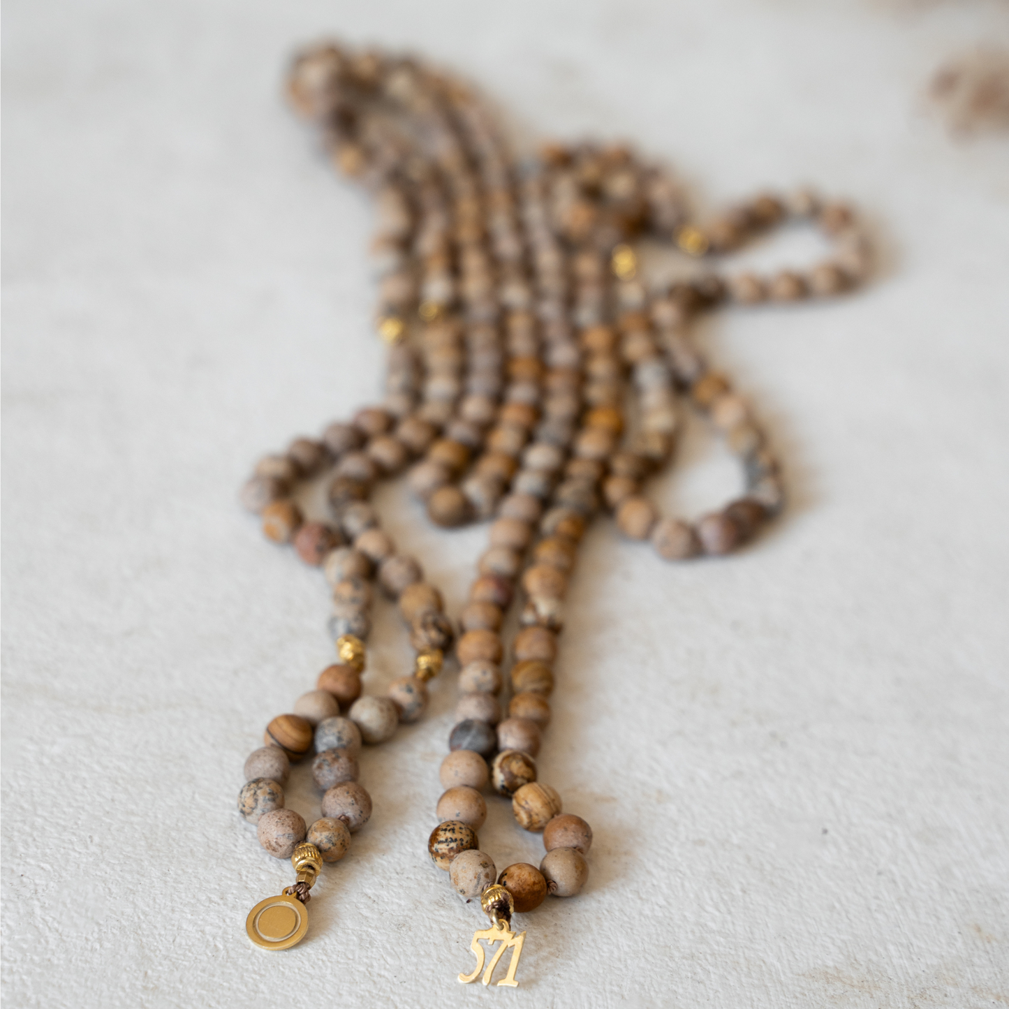 handgeknüpfte Gebetskette_Mala_Tesbih_Jaspis_Heilsteine_Natursteine_Spiritualität_nourganics