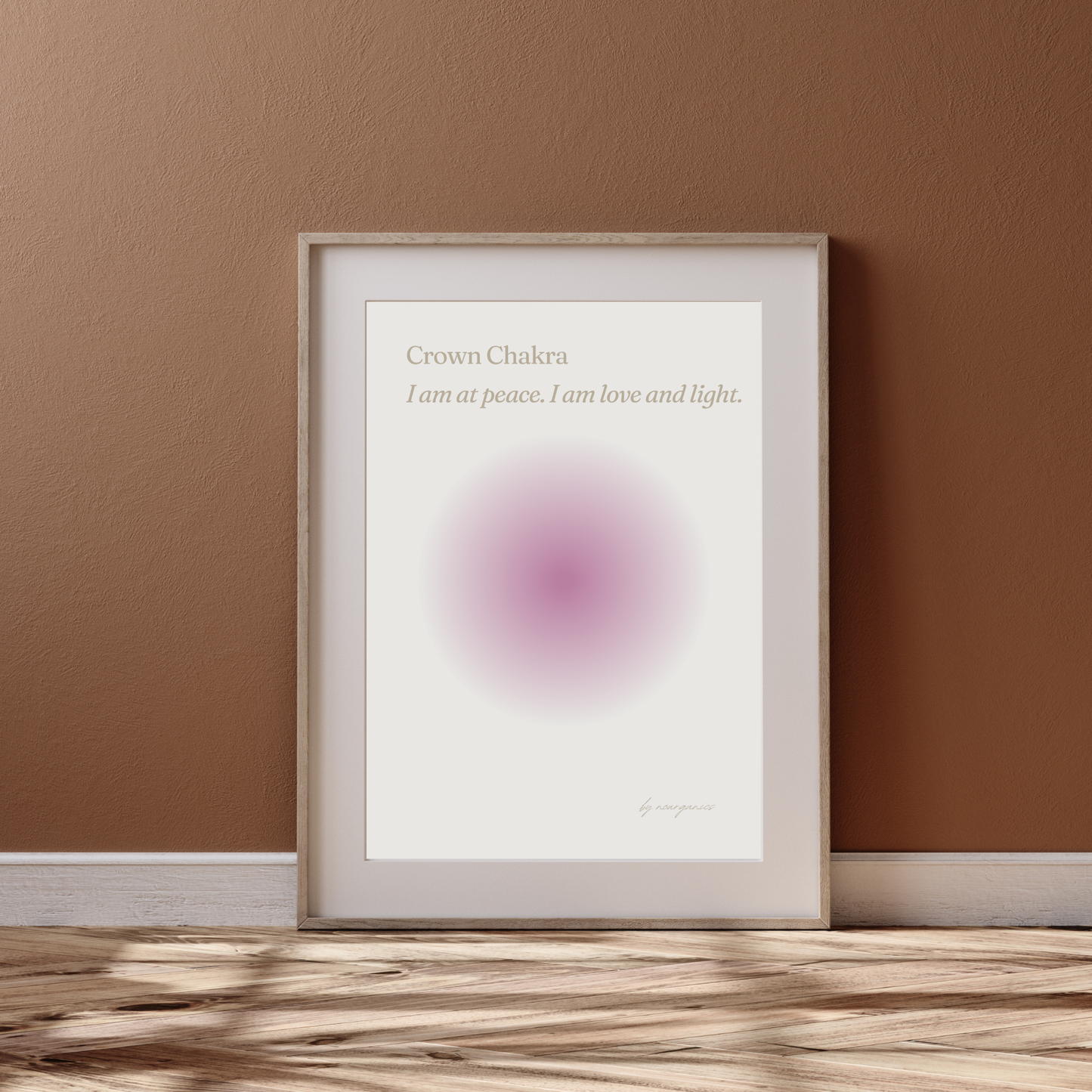 Affirmationsposter Chakrensystem ◎ : sieben Chakren  (PDF)