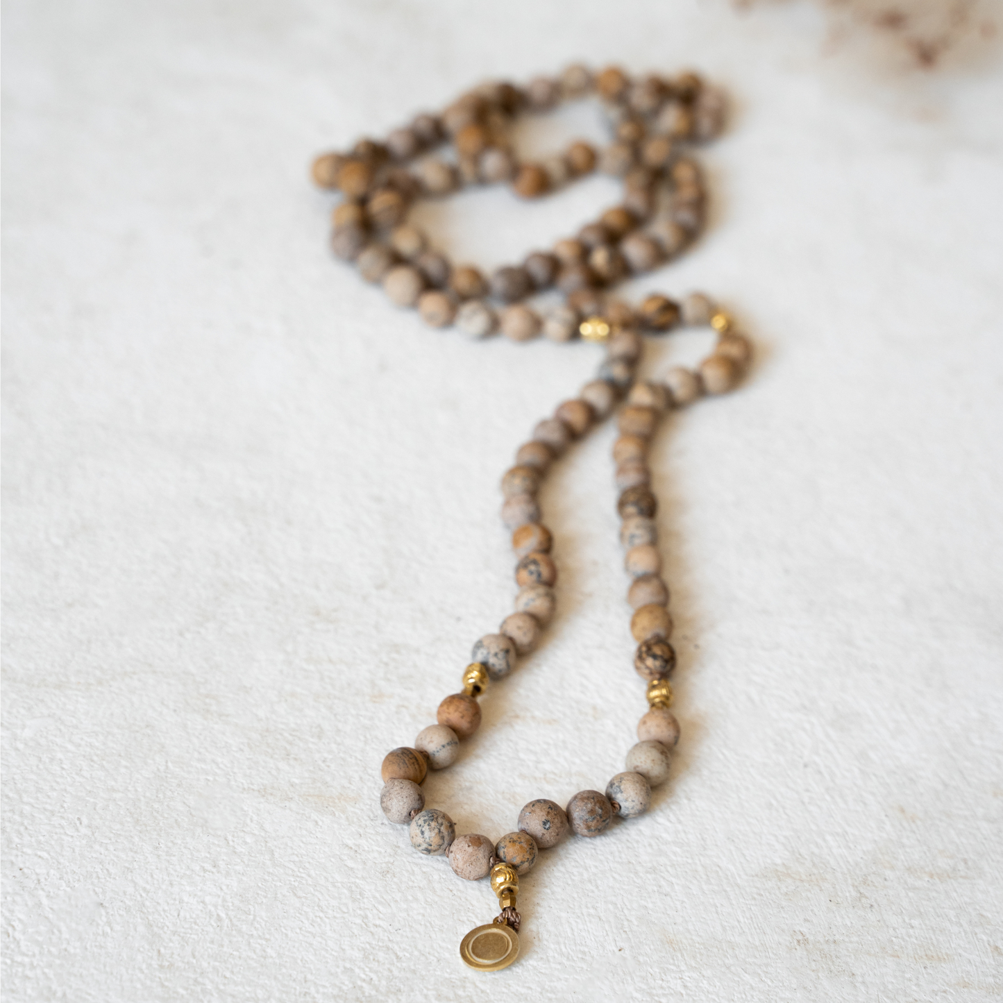 handgeknüpfte Gebetskette_Mala_Jaspis_Heilsteine_Natursteine_nourganics