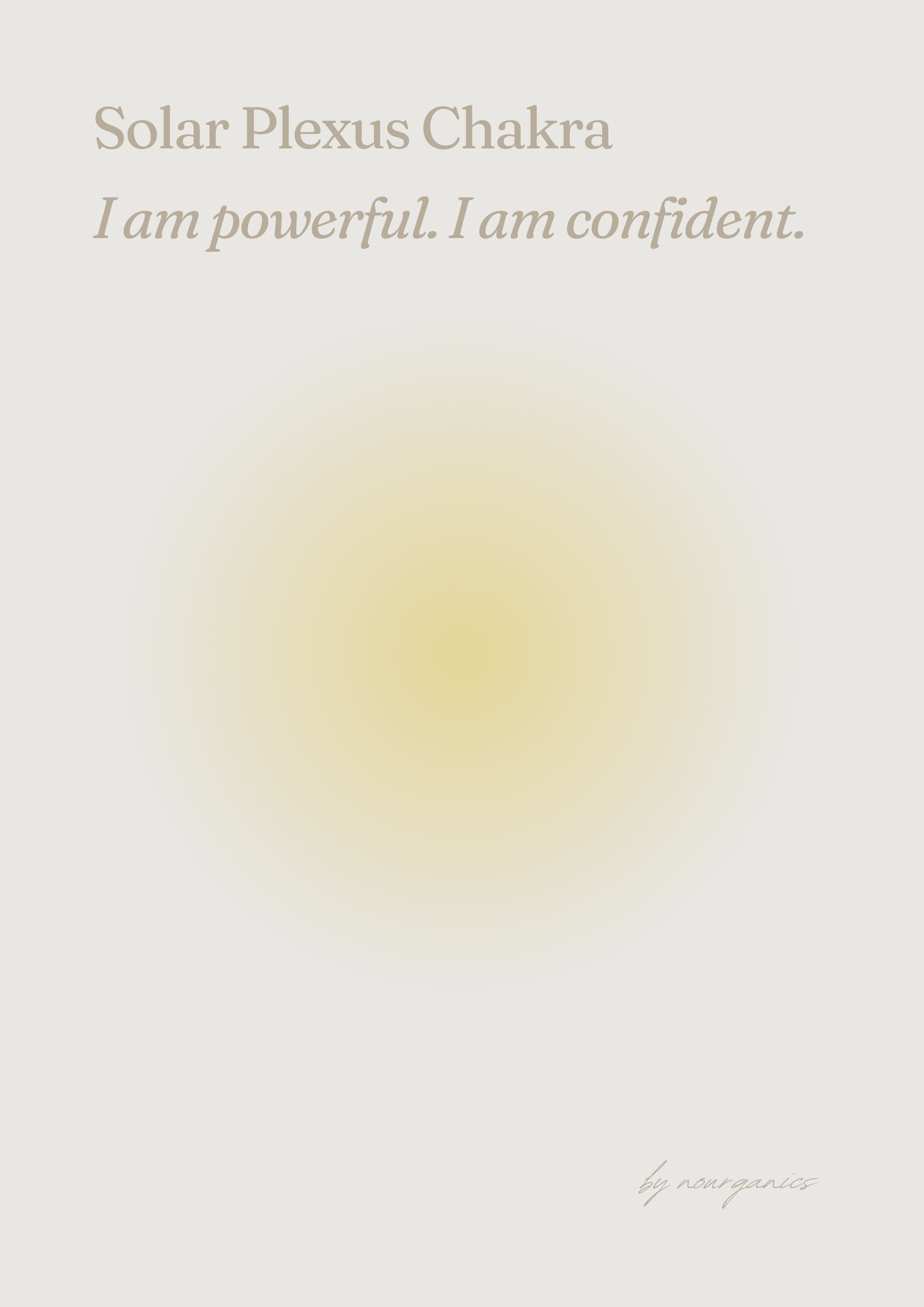 Affirmationsposter_Solar Plexus Chakra