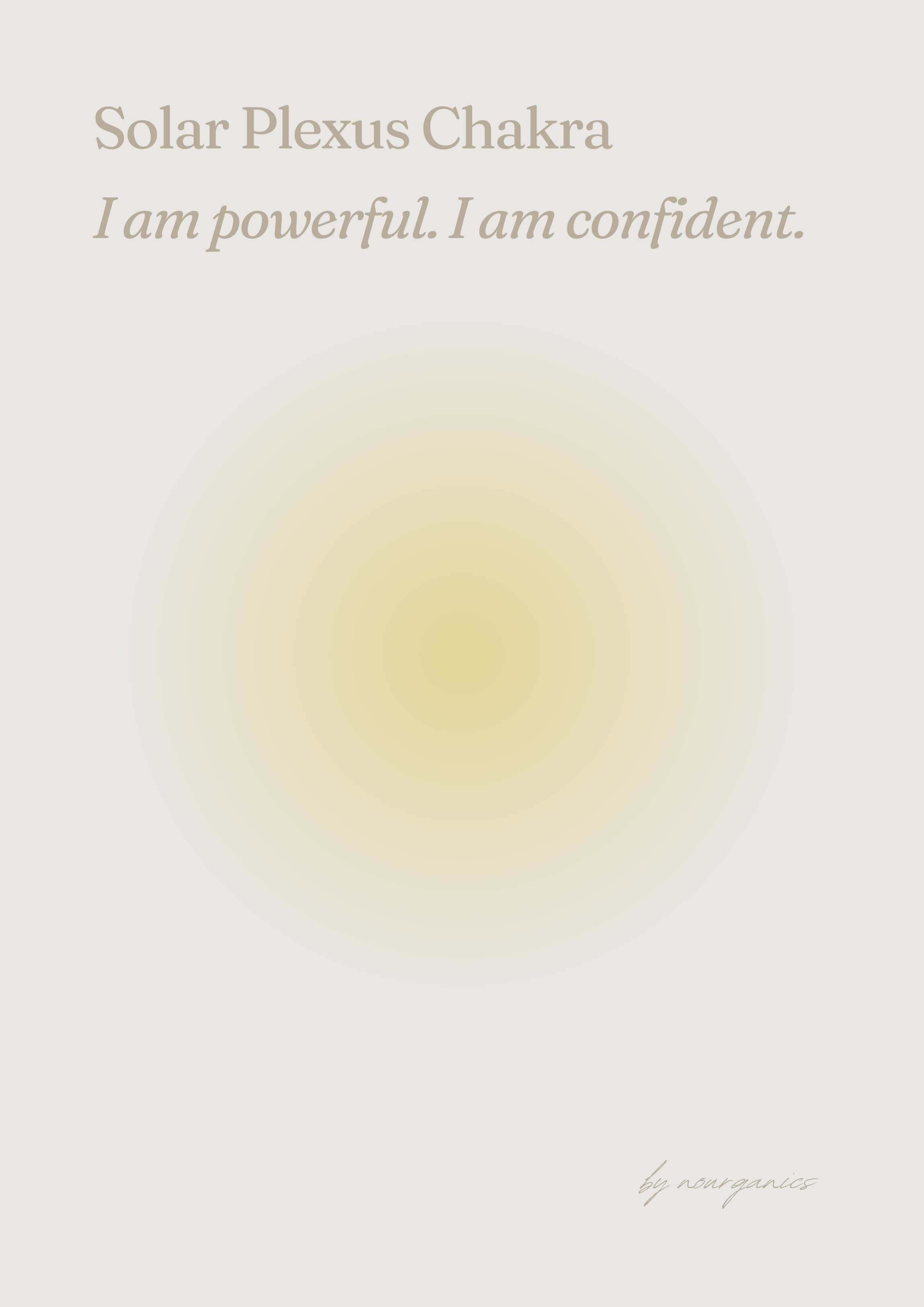 Affirmationsposter_Solar Plexus Chakra