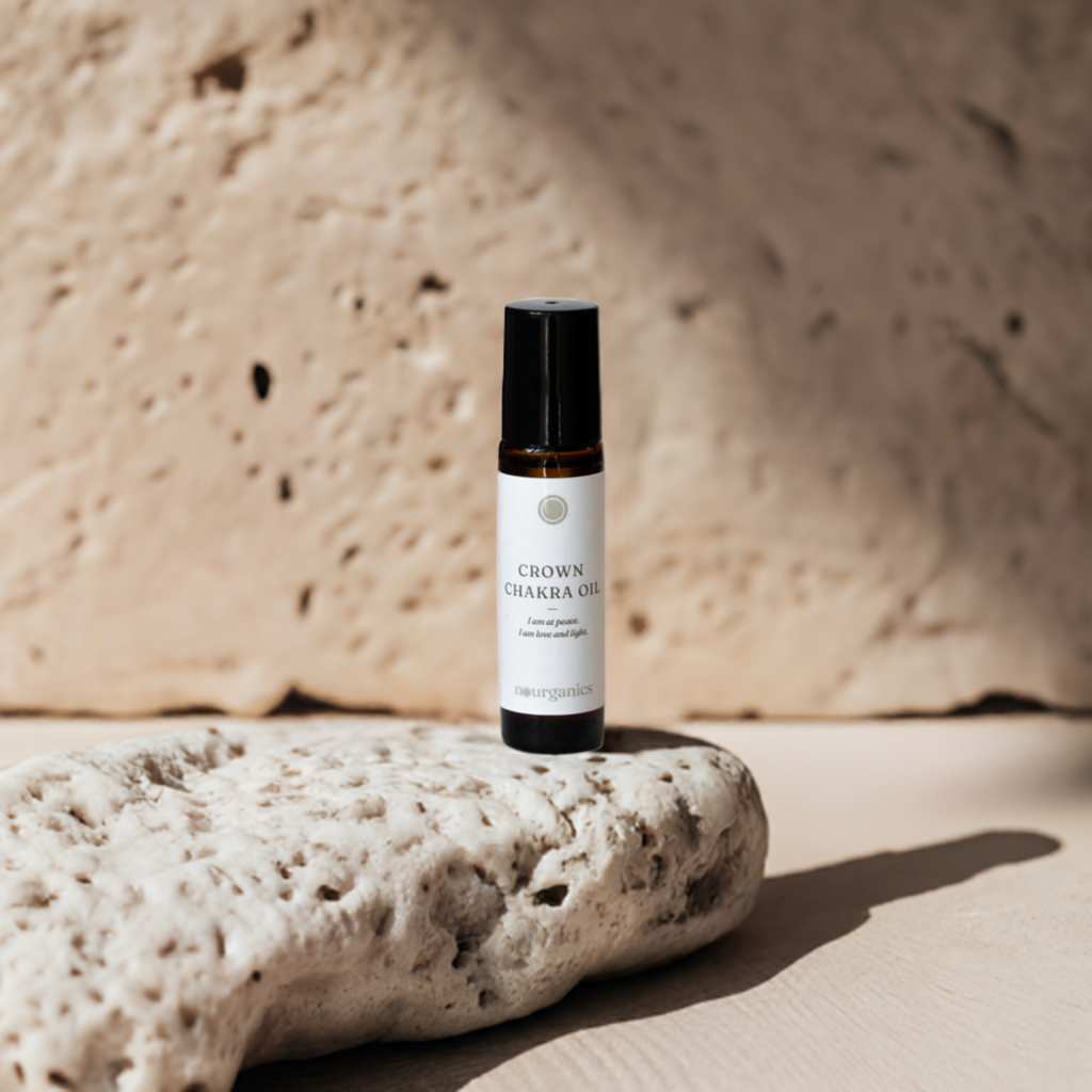 Crown Chakra Oil (Roll-on) aus ätherischen Ölen ◎ Herznote: Weihrauch & Rose