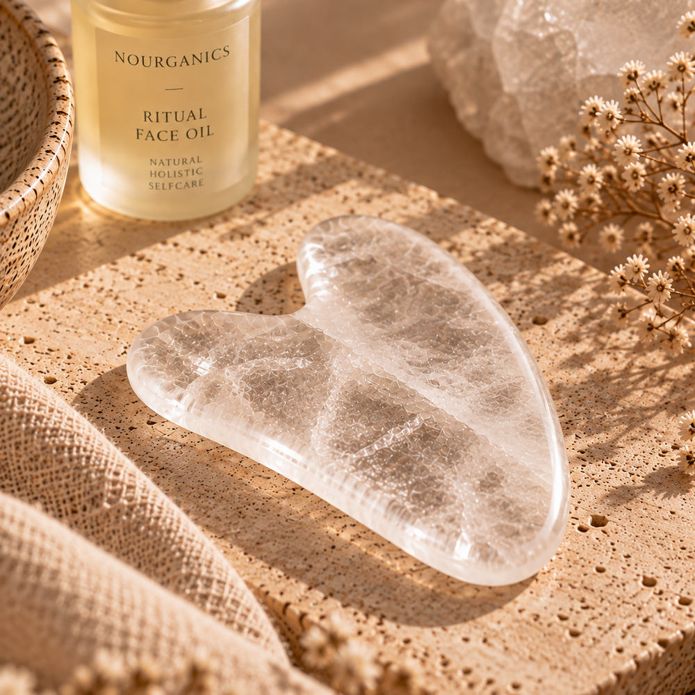 Gua Sha aus Bergkristall