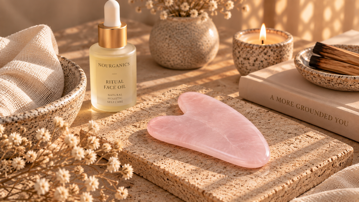 Gua Sha aus Rosenquarz