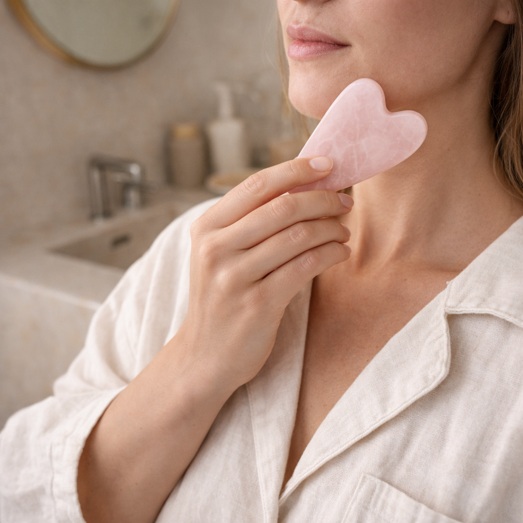 Gua Sha Rosenquarz