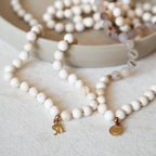handgeknüpfte Gebetskette_Mala_Muschel_Achat_Heilsteine_Natursteine_Spiritualität_Gebet_Dhikr_nourganics