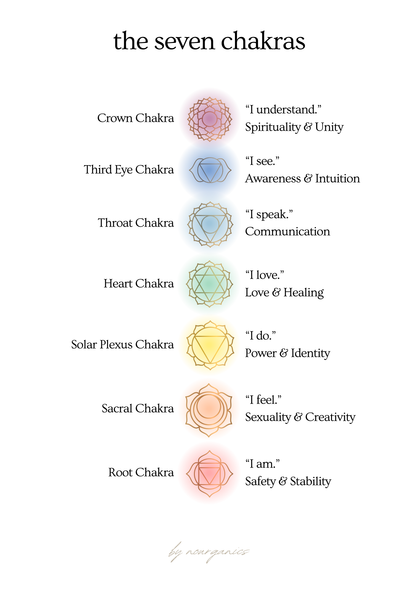 the seven chakras poster_nourganics